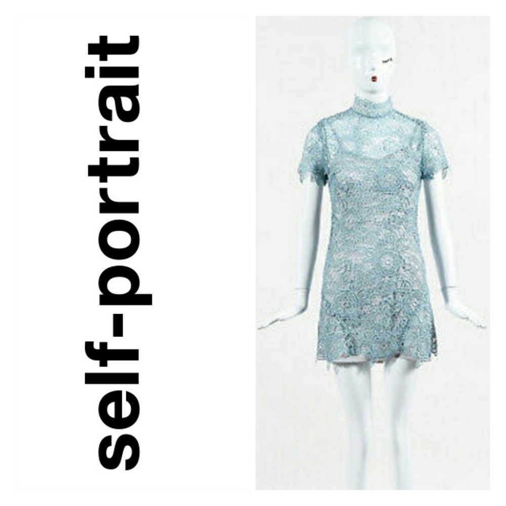 ISO Self Portrait Peep Back Mini Dress